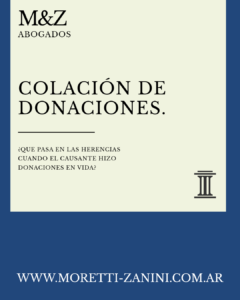 colacion de donaciones